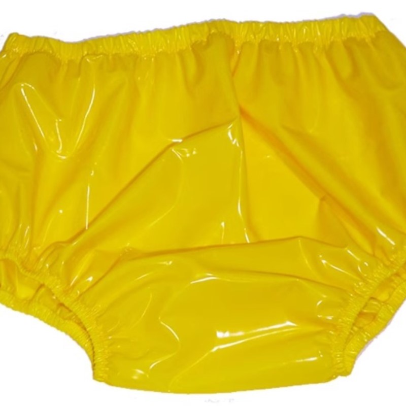 Men'S Fashion Underwear - Culottes en plastique imperméables taille haute,