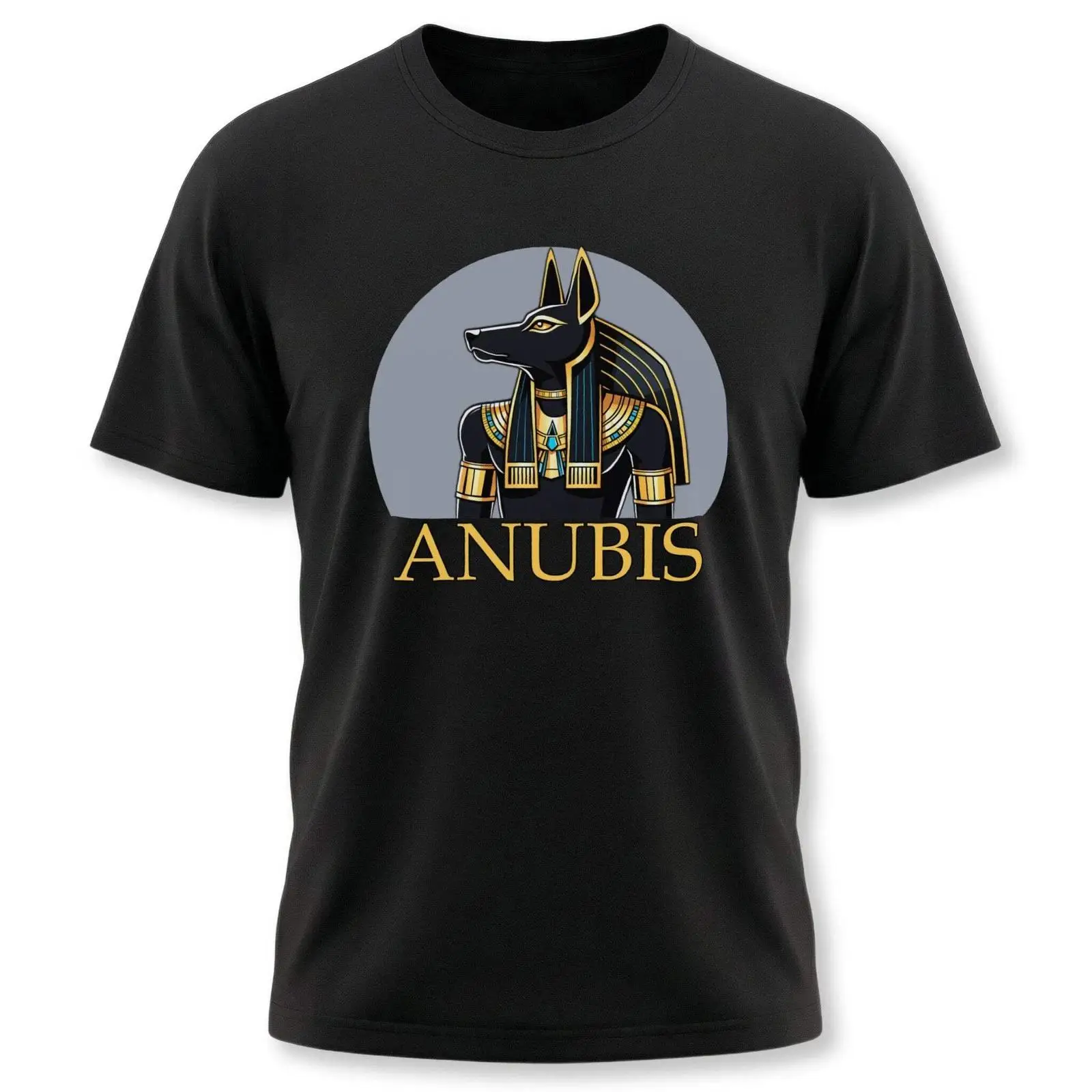 Men Fashion Egypt - T-shirt Anubis, dieu égyptien, avec texte,