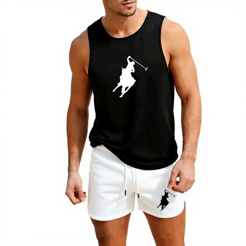 Mens Fashion Trend - Ensemble 2 pièces gilet et short