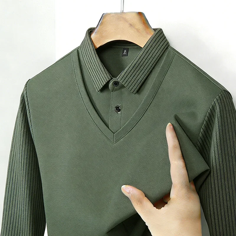 Mens Fashion Trend - Chemise à col en V à