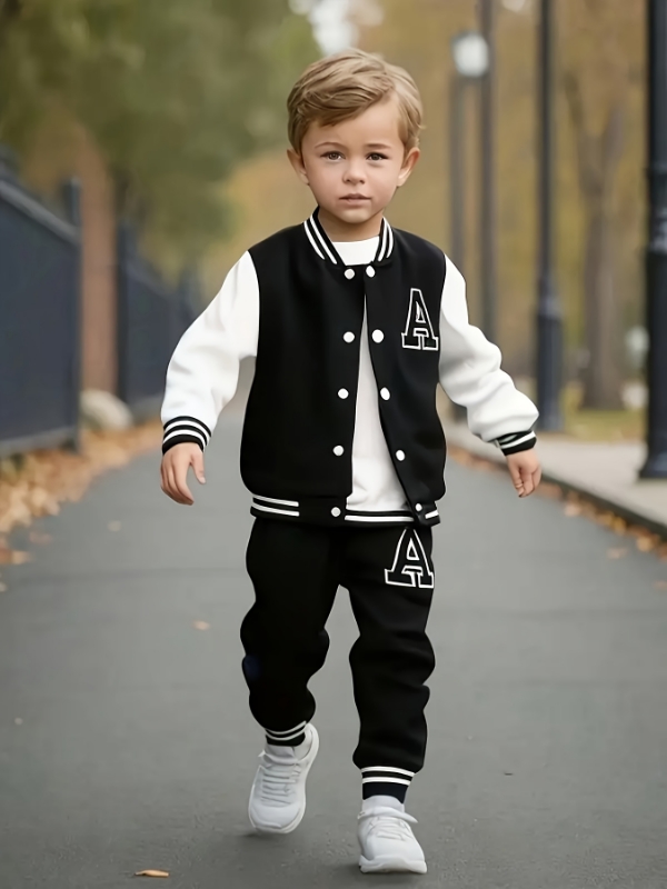 Varsity Jacket Letterman - Ensemble deux pièces veste universitaire et