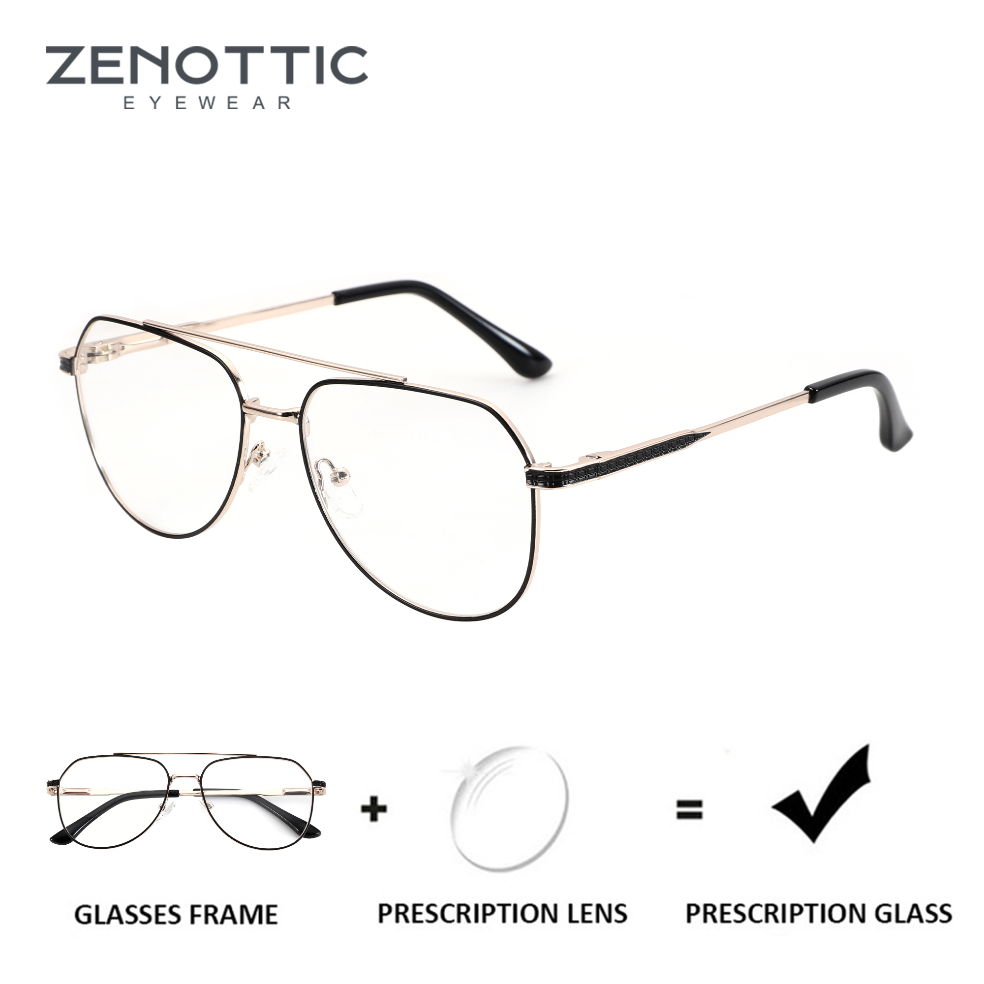 Men'S Fashion Glasses 2026 - ZENOTTIC 2026 – Lunettes de vue