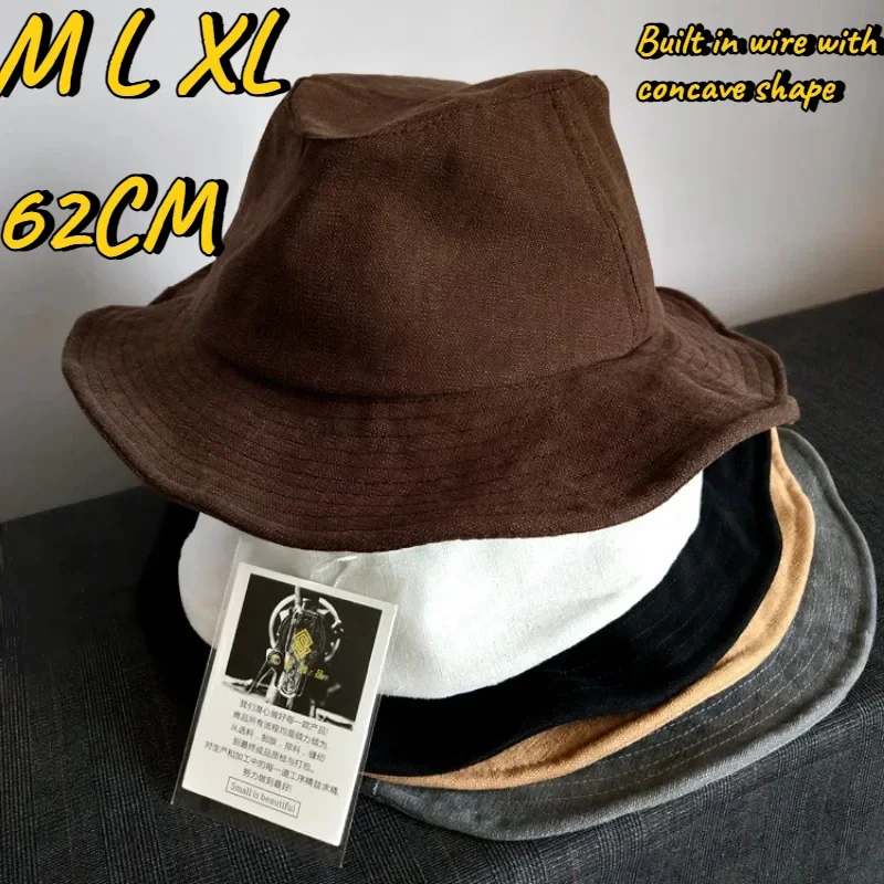 Mens Fashion Bucket Hat - Chapeaux seau à grande tête de