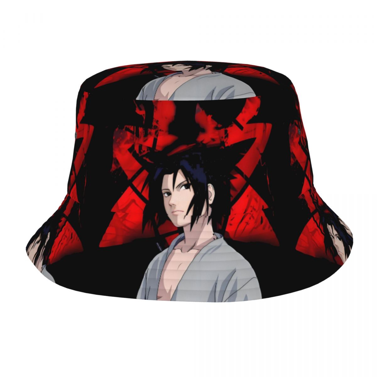 Mens Fashion Bucket Hat - Chapeau Bob Rétro Personnalisé Naruto et