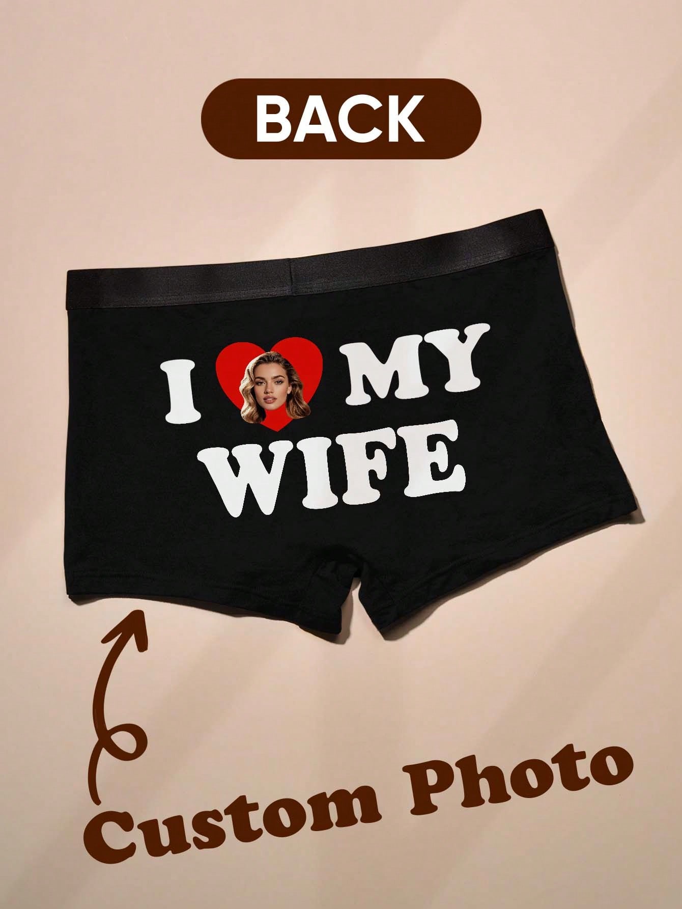 Men'S Fashion Underwear - Boxers personnalisés avec photo pour homme,