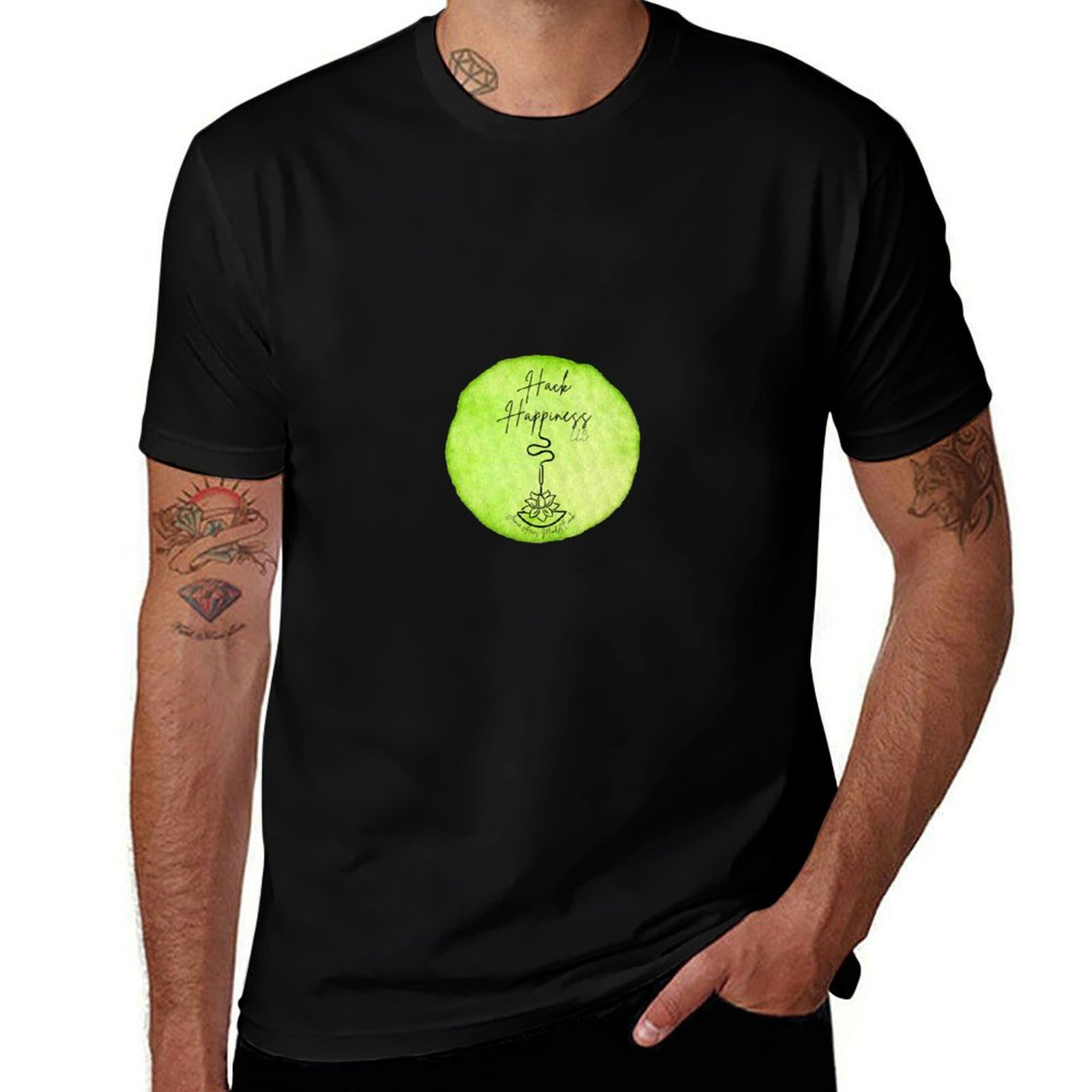 Mens Fashion Hacks - T-shirt avec logo Hack Happiness, T-shirt