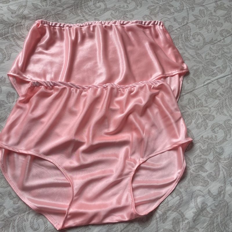 Men'S Fashion Underwear - Culottes unisexes en soie glacée rose