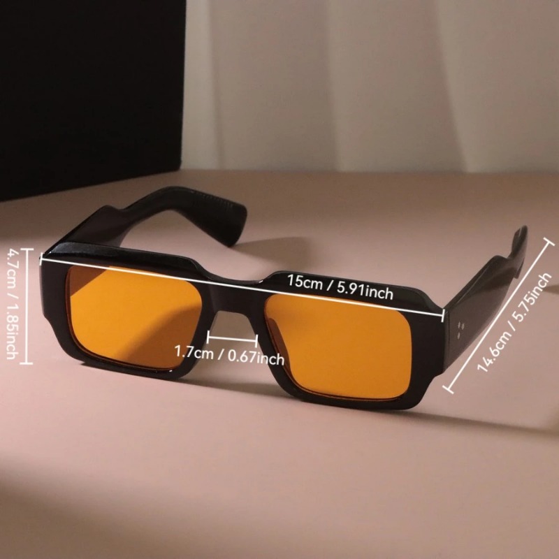 Lunettes de soleil carrées rét - Men'S Fashion Glasses avis et prix