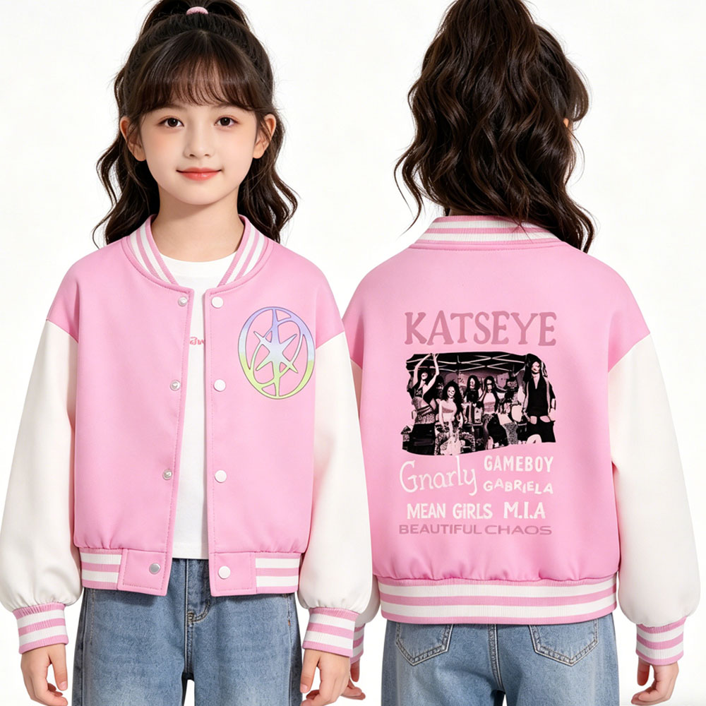 KATSEYE – veste de baseball co - Varsity Jacket Letterman avis et prix