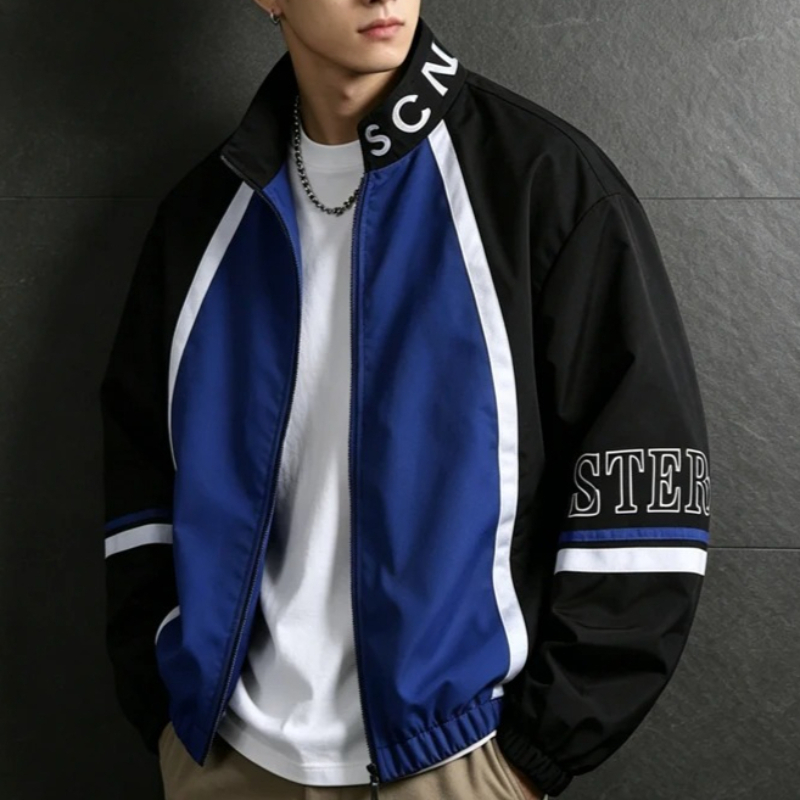 Vestes varsity patchwork à let - Varsity Jacket Letterman avis et prix