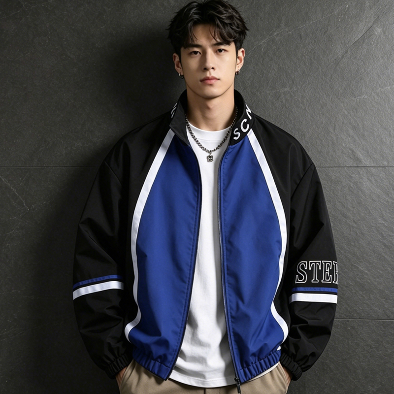 Vestes varsity patchwork à let - Varsity Jacket Letterman avis et prix