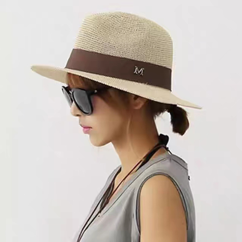 Chapeau de paille UV lettre M  - Mens Fashion Bucket Hat avis et prix