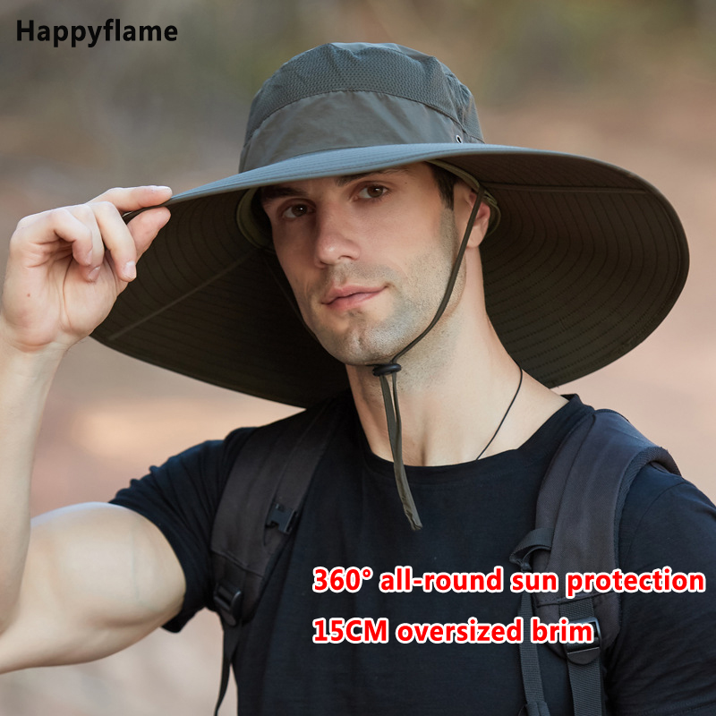 Chapeau de pêcheur à grand bor - Mens Fashion Bucket Hat avis et prix