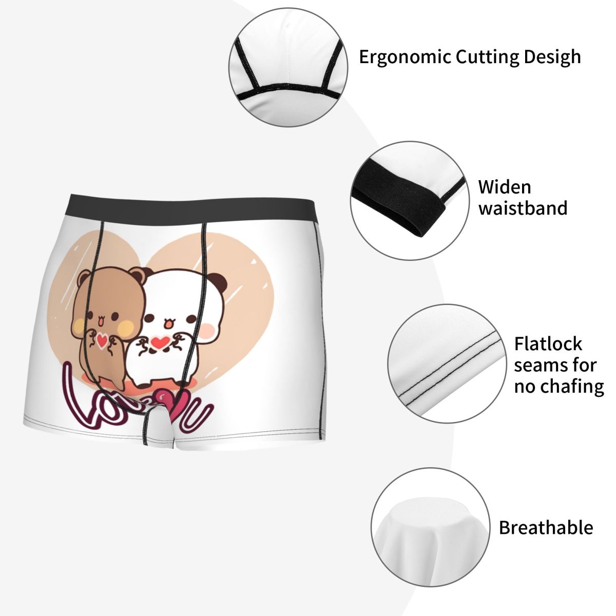 Boxers Fashion Panda et Browni - Men'S Fashion Underwear avis et prix