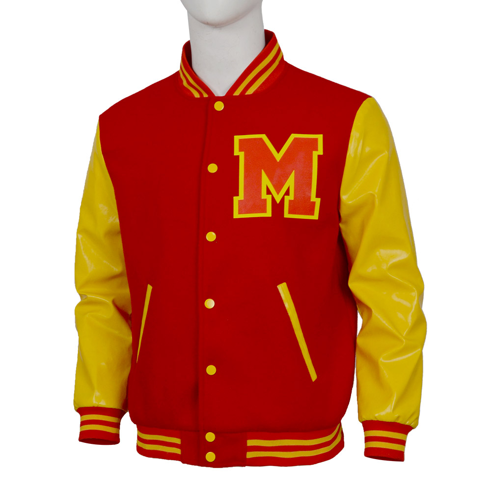 Veste universitaire rouge et j - Varsity Jacket Letterman avis et prix