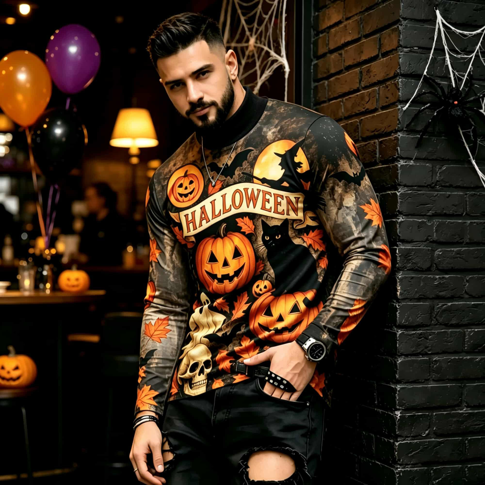 T-shirt à manches longues impr - Mens Fashion Trend avis et prix