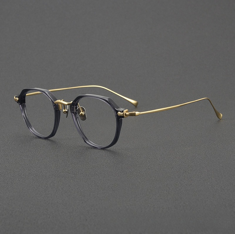 2026 mode luxe Vintage rond pu - Men'S Fashion Glasses 2026 avis et prix