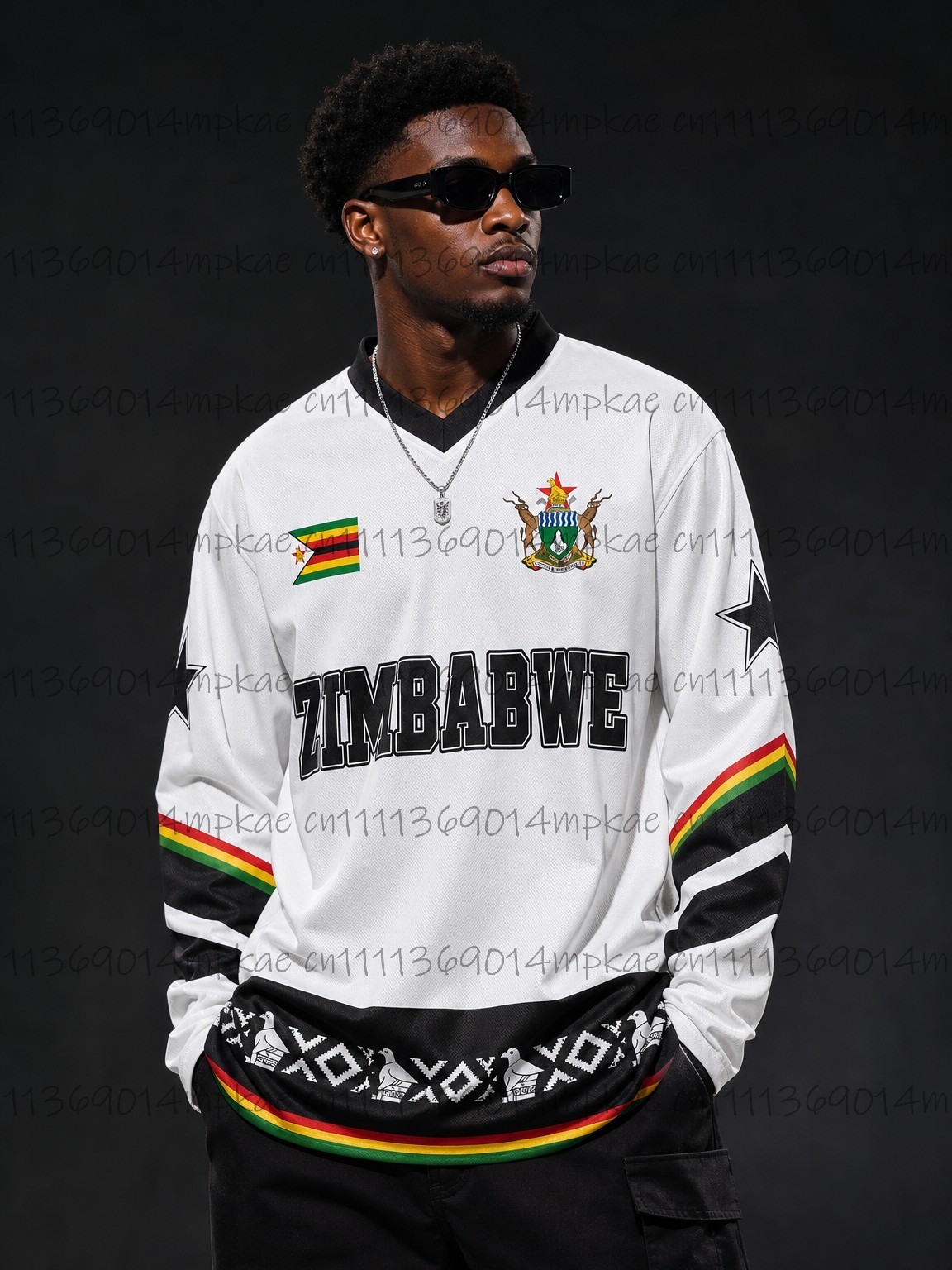 T-shirt à manches longues col  - Mens Fashion Trend avis et prix